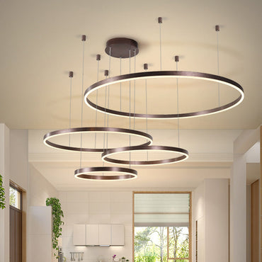 Colette Metal Bubble Ring LED Chandelier