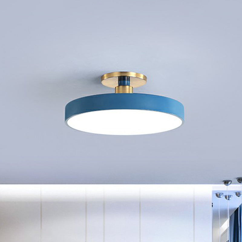 Camille Nordische Runde Acryl LED Deckenleuchte Halb-Bündig