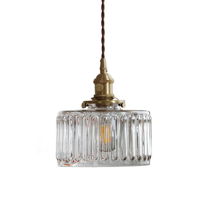 Colette Gold Trommelglas Industrie Pendelleuchte