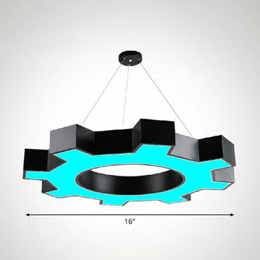 Élodie Gear LED Pendant Lights Modern Acrylic Black