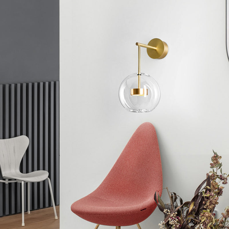 Isabelle Glaskugel LED Wandleuchte