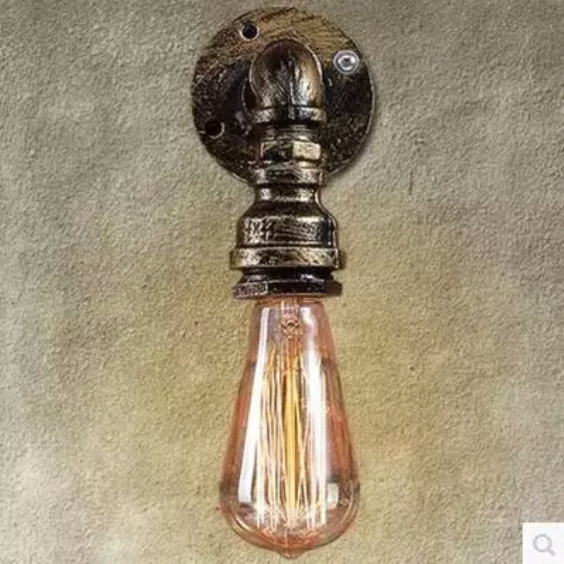 Noémie Pipe Socket Wall Sconce Industrial Black/Bronze