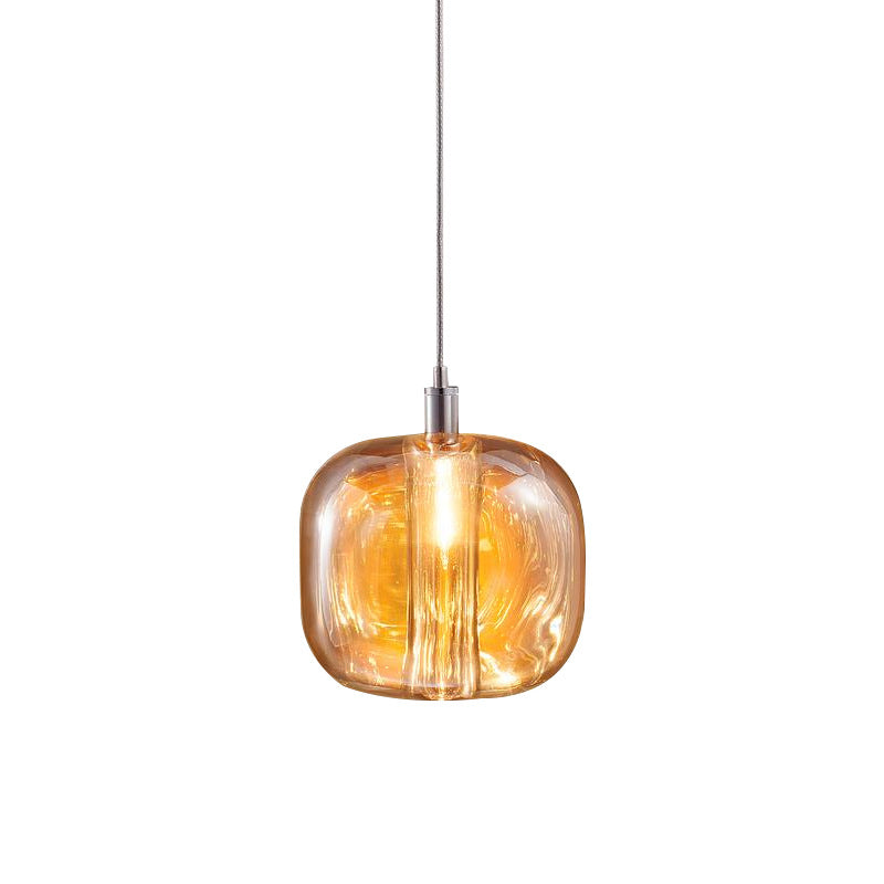 Isabelle LED-Pendelleuchte aus mundgeblasenem Glas im postmodernen Design