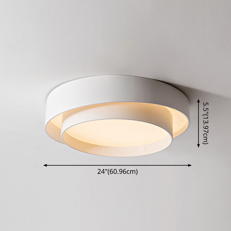 Chloé Nordic White runde LED-Deckenleuchte