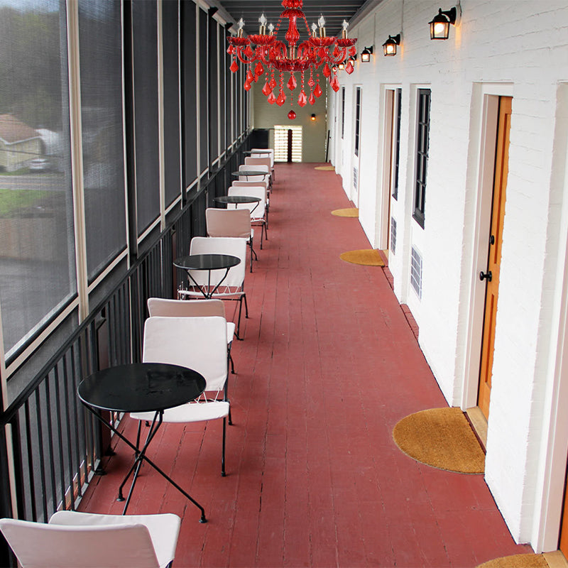 Amélie Modern Red Crystal Candle Chandelier 6/18 Lights