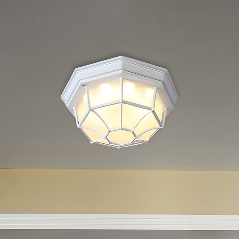 Isabelle Geometrische LED-Deckenleuchte aus Milchglas