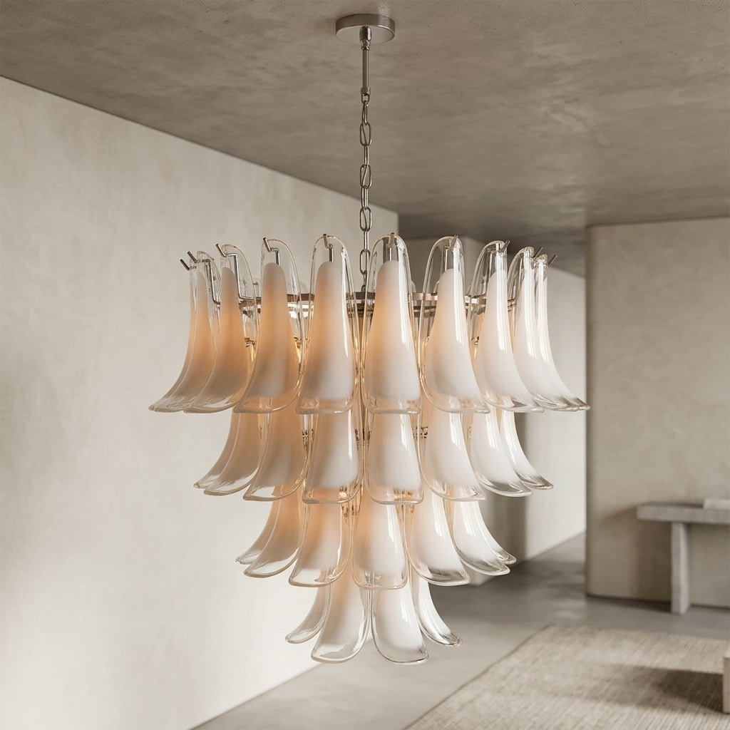 Camille Glas-Anhänger mit modellierten Blütenblättern