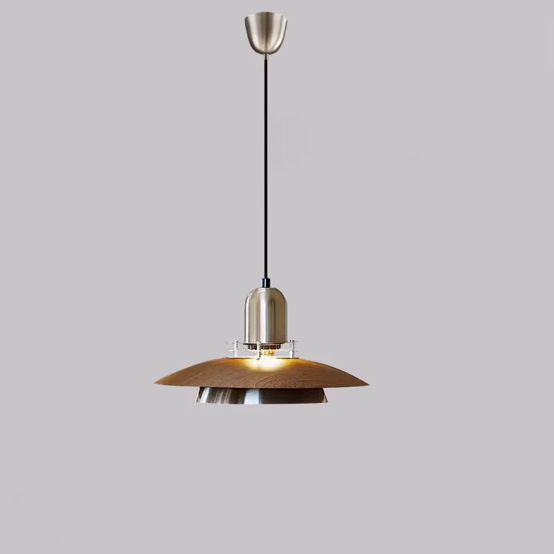 Amélie Aero Linear Pendelleuchte aus Holz und Metall