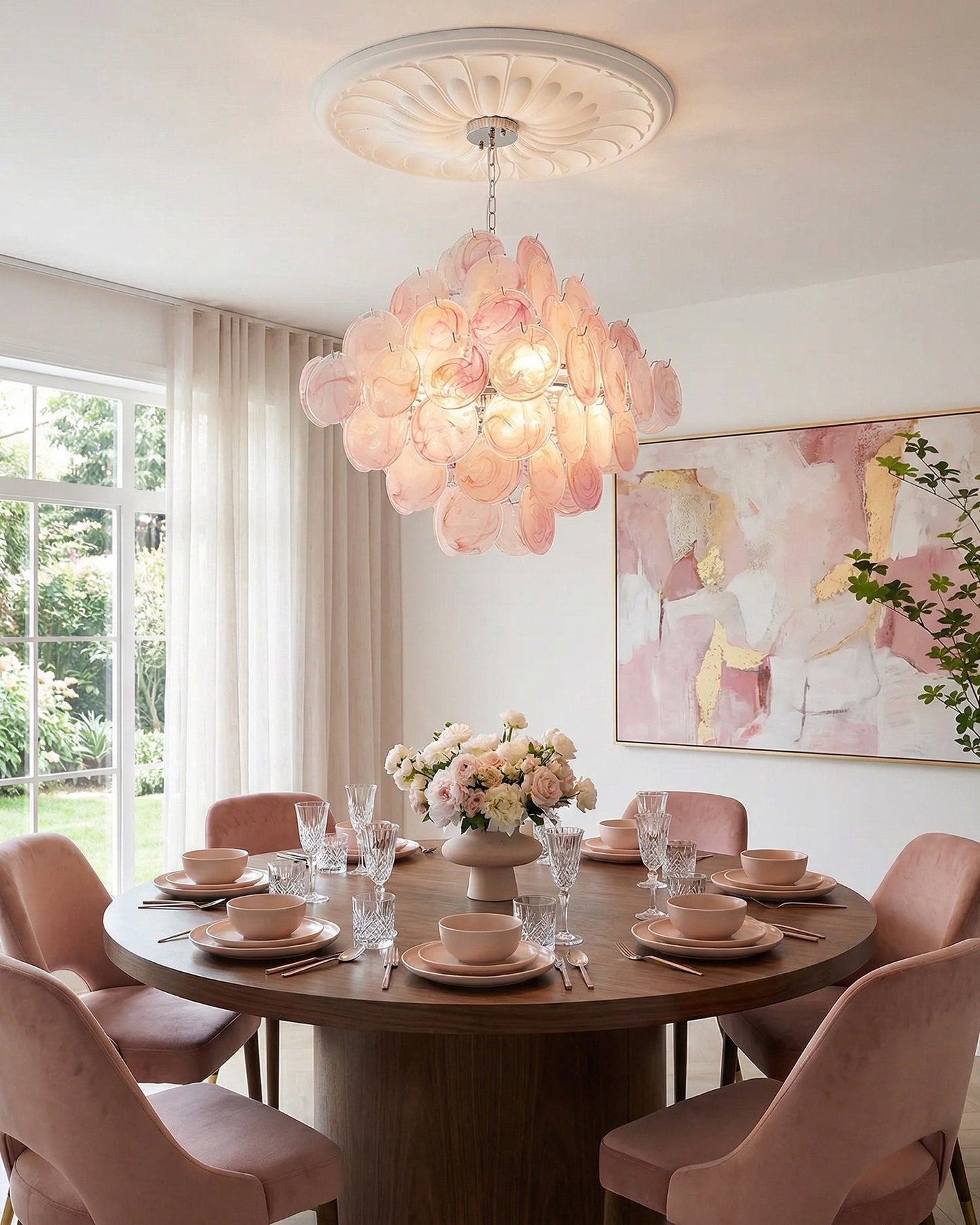 Isaline Carmosa Murano-Style Glass Chandelier