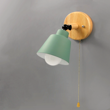 Camille Mid-Century Pull Chain Wall Sconce