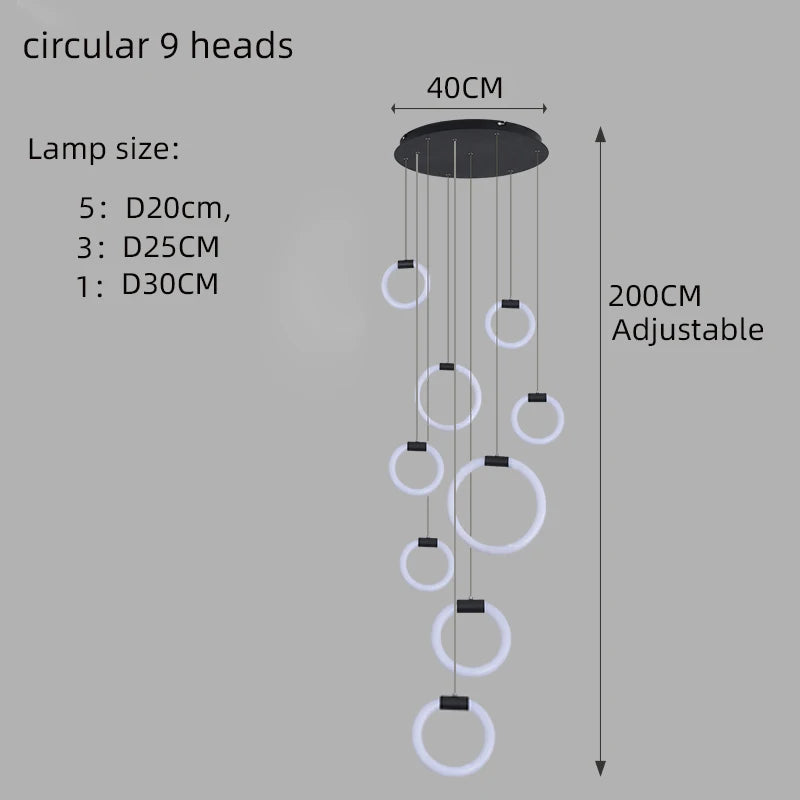 Élodine LED-Pendelleuchte aus Acryl