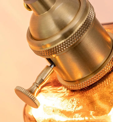 Claire Amber Glaswandlampe Japanisch Modern