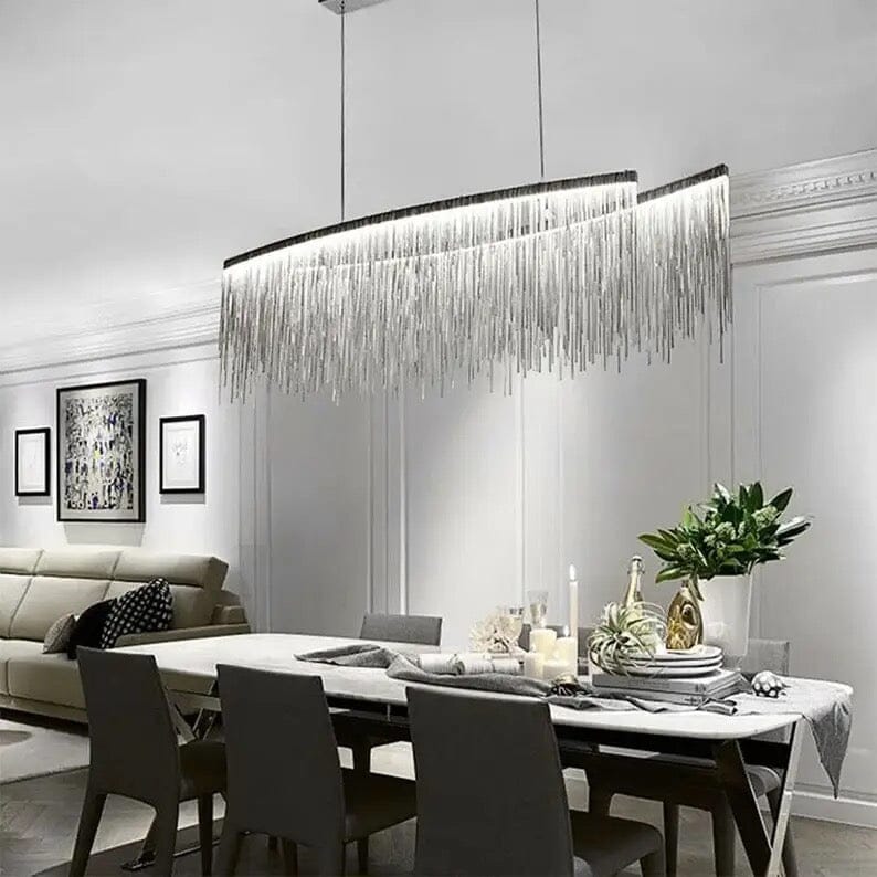 Helene Nordic Long Tassel Chain Chandelier