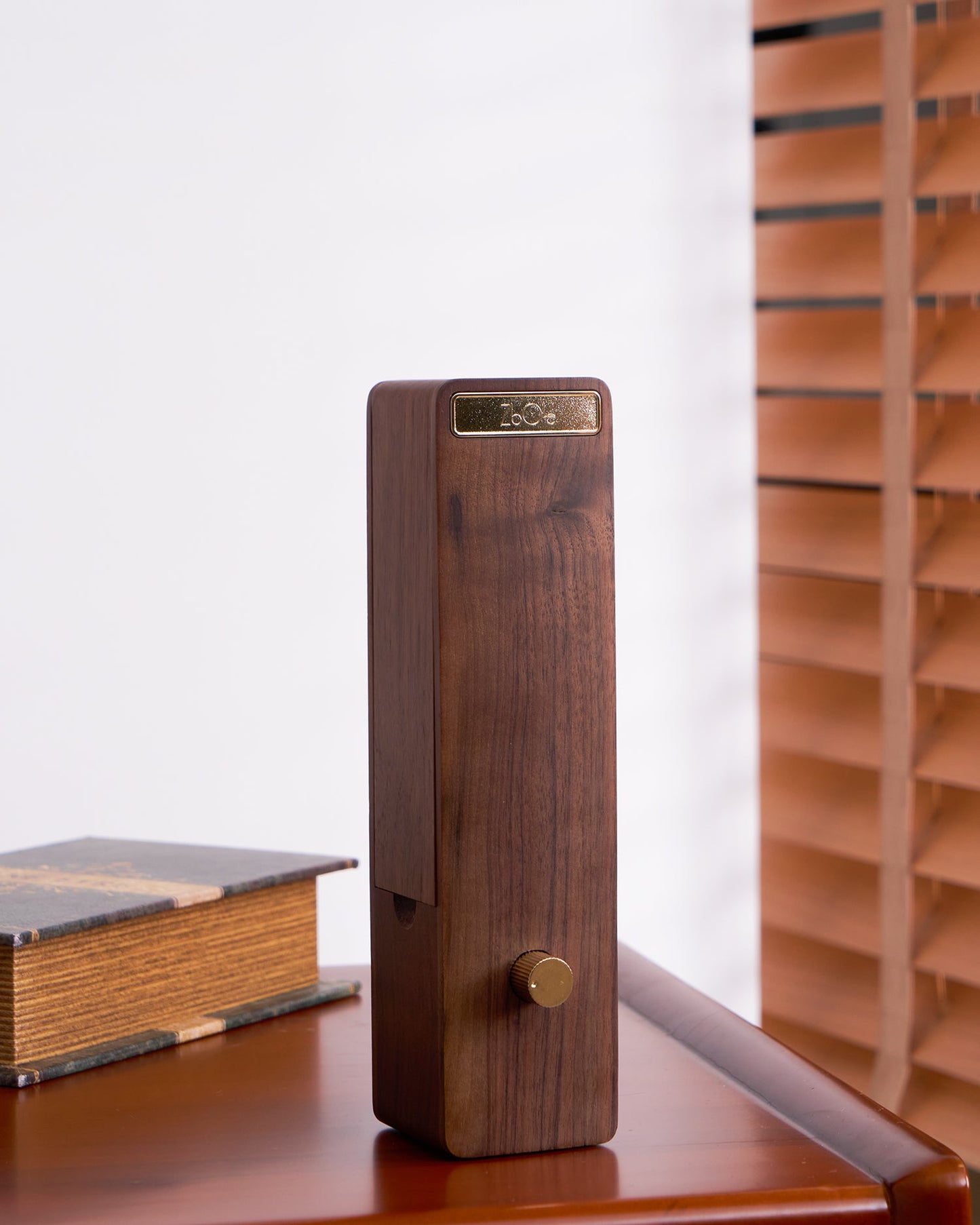 Sophie Foldable Paper LED Table Lamp with Wooden Base