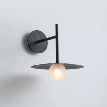 Élise Industrial Frosted Glass Wall Lamp