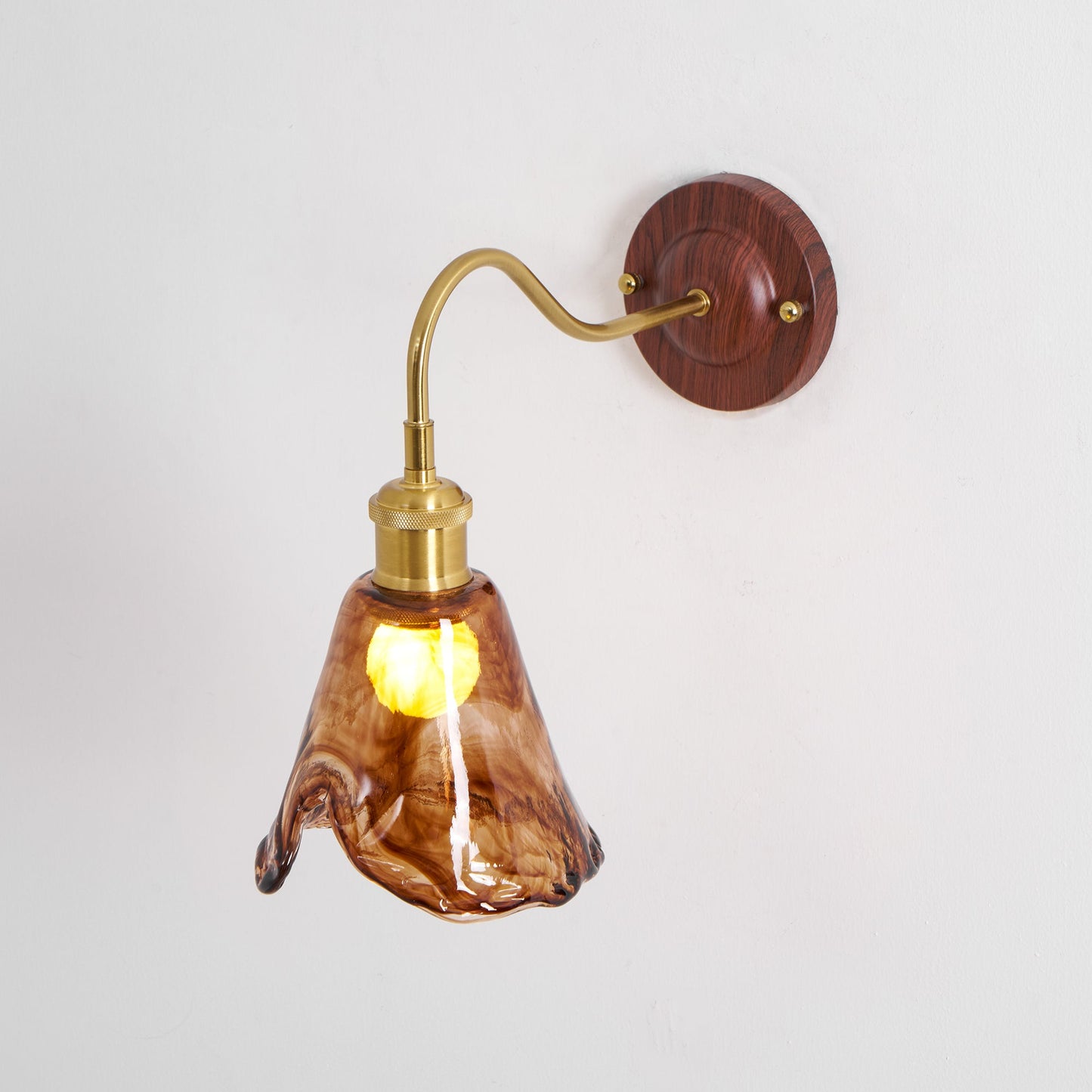Élodie Nalia Amber Wandleuchte Metall und Glas Beleuchtung