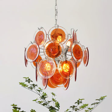 Léonie Neuvy Iridescent Glass Chandelier
