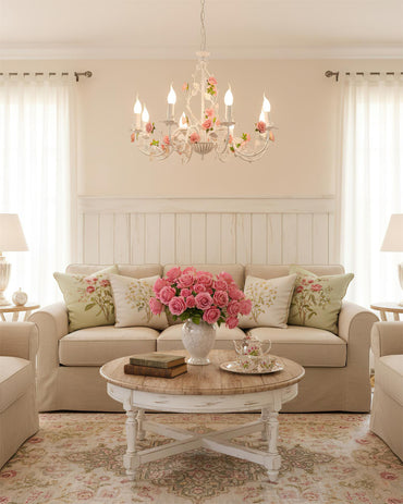 Amélie Rose Flowers Chandelier