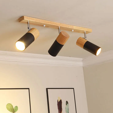 Camille Nordic Multi-Kopf LED Deckenstrahler Modern Schwarz & Weiß