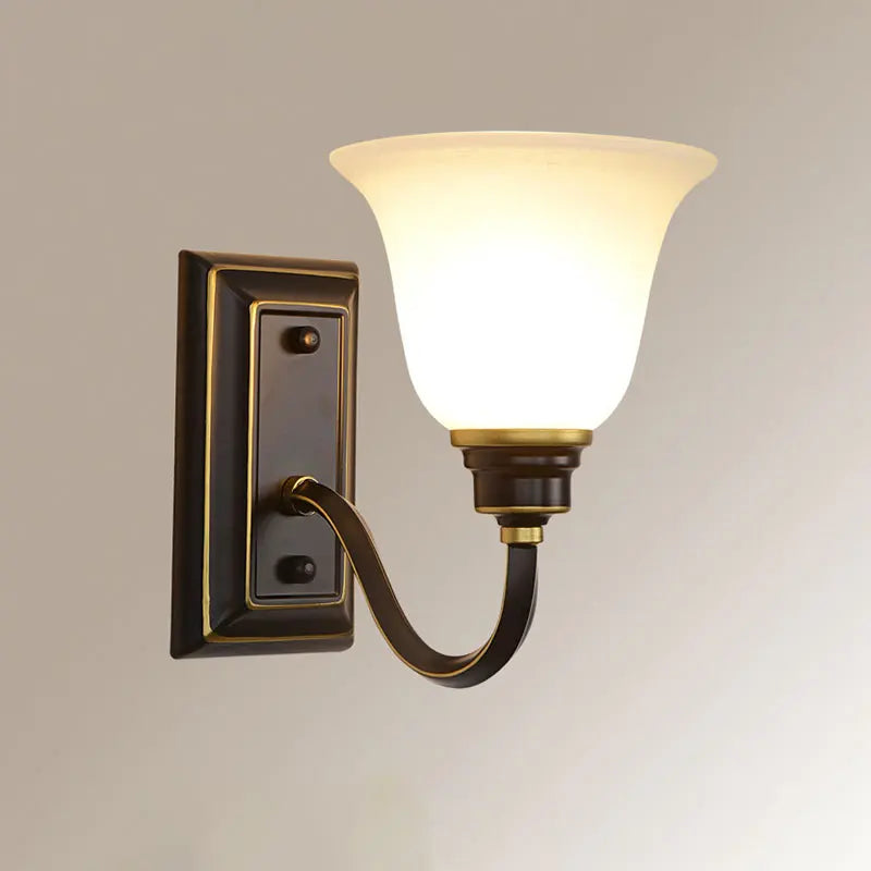 Sophie Landhaus Glas Wandlampe E27 Einflammige Flurlampe