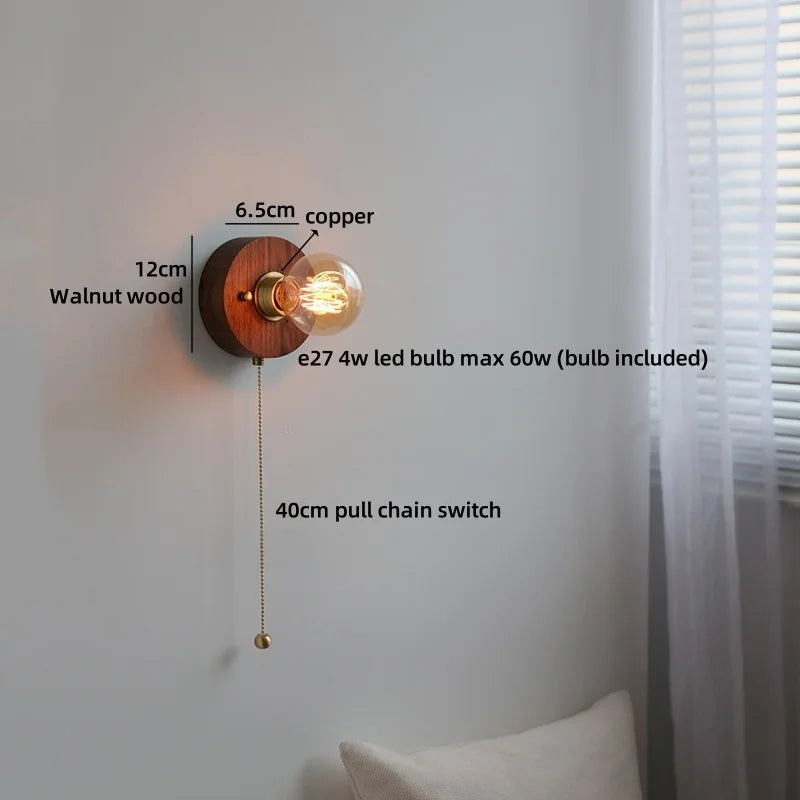 Noémie Wabi Sabi Wood Ceramic Wall Light