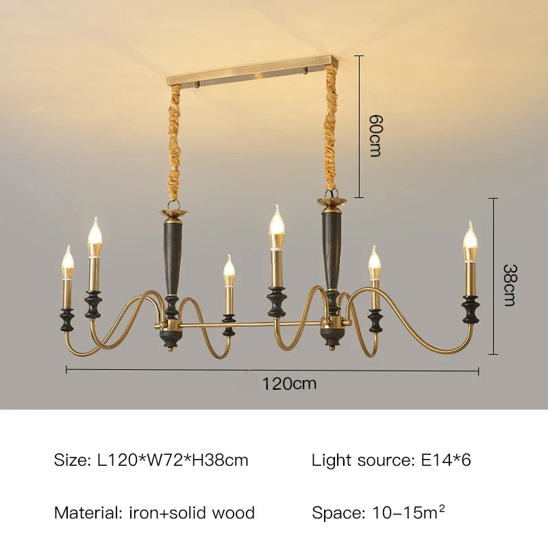 Milada Nordic Ceiling Chandelier with LED Candle Lights