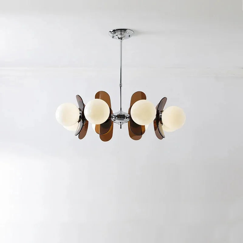 Élise Cosmo Bloom Mid-Century Glass Chandelier