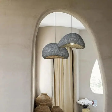 Sophie Wabi Sabi Kunstharz-Pendelleuchte, minimalistische Deckenlampe