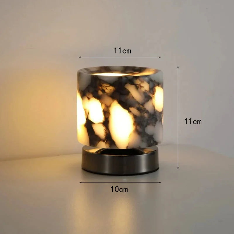 Camille Cosmo Glow Marble LED Bedside Lamp