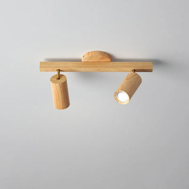 Camille Holz LED E27 Aufbaustrahler Deckenleuchte