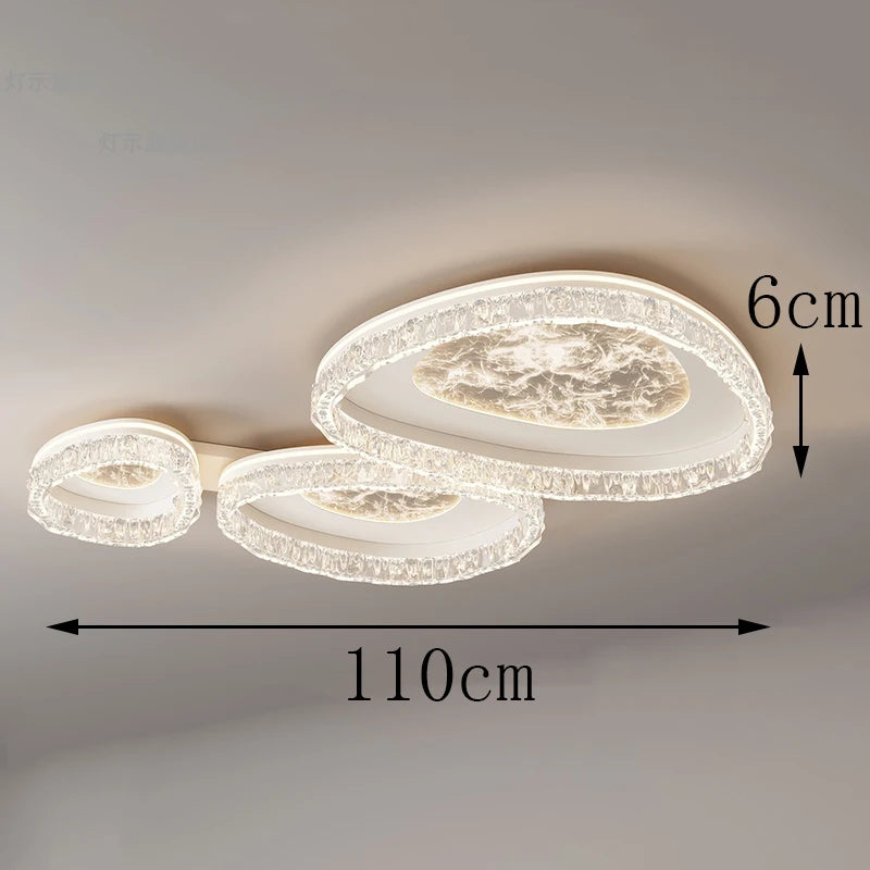 Nordic LED Deckenleuchte – Modern minimalistische Aufbauleuchte für Wohnzimmer & Schlafzimmer