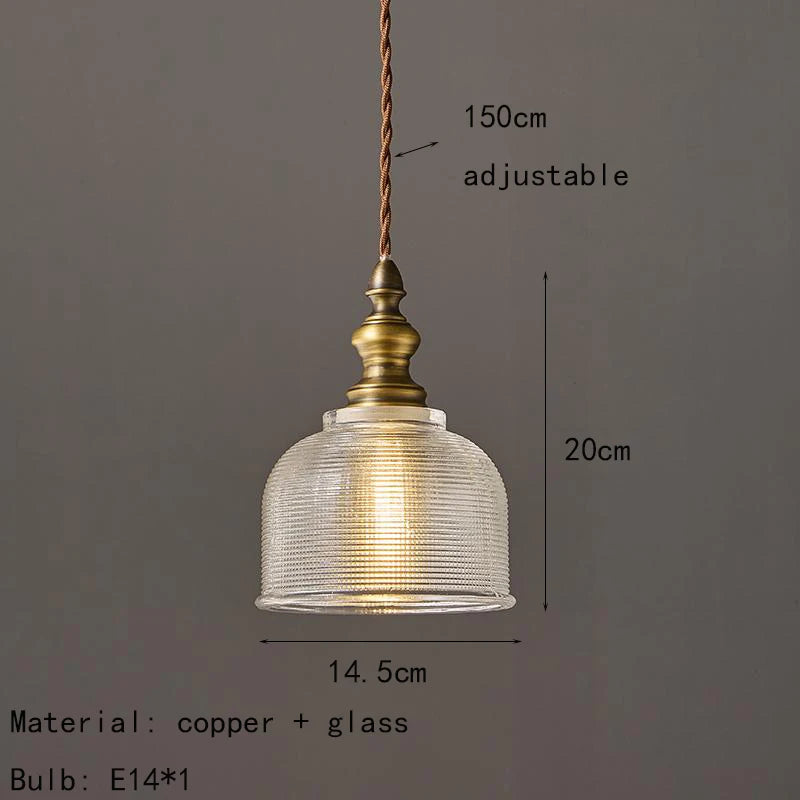 Léon Vintage Messing Mini-Pendelleuchte
