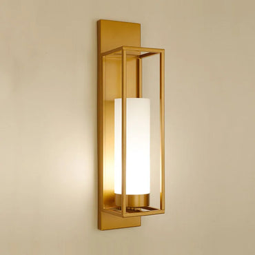 Liéna Moderne chinesische Glas-Wandleuchte, Schwarz, Nachttischlampe