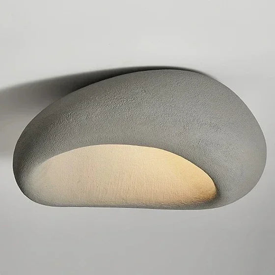 Camille Wabi Sabi Resin Ceiling LED Flush Mount Lamp