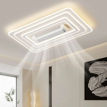 Aurevo Modern Bladeless LED Ceiling Fan Light