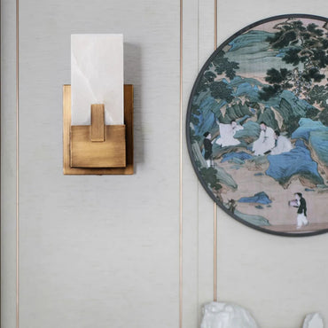 Madeleine Marble Wall Lamp Minimalist Bedside Sconce Light
