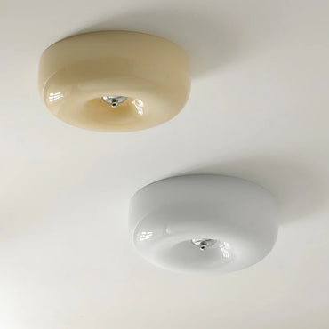 Deckenlampe Camille Französisch Beige Glas Downlight Flur Schlafzimmer