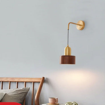 Elodie Wooden Wall Lamp