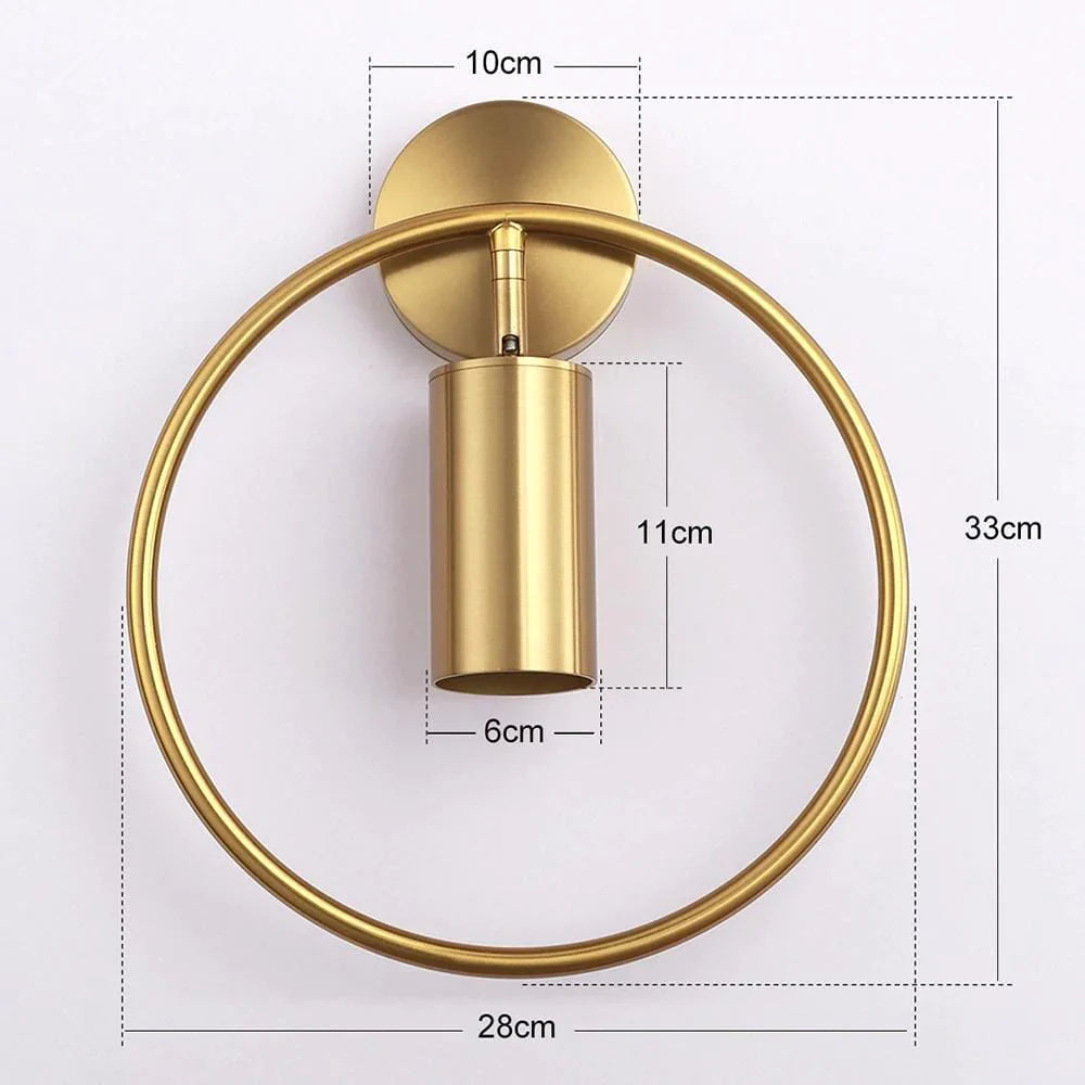 Anneliese Nordic Elegant Wall Lamp with Toughened Glass Shade