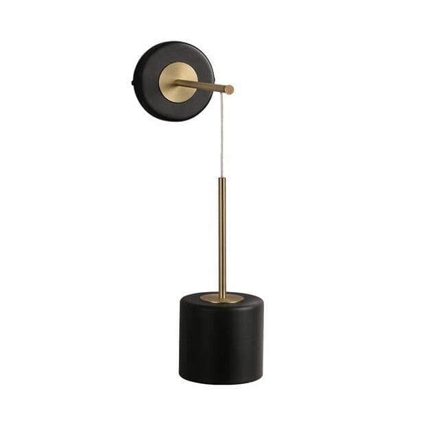 Auriane Acryl-Hängeleuchte mit Schwarz-Gold-Finish