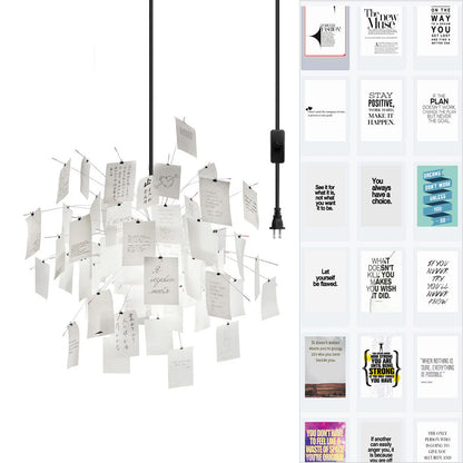 Élise Paper Art Plug-In Hängeleuchte
