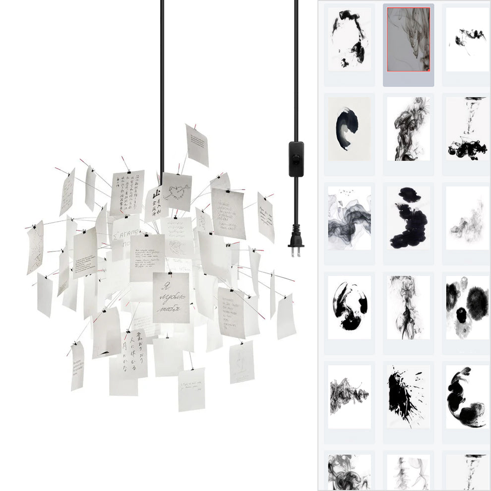 Élise Paper Art Plug-In Hängeleuchte