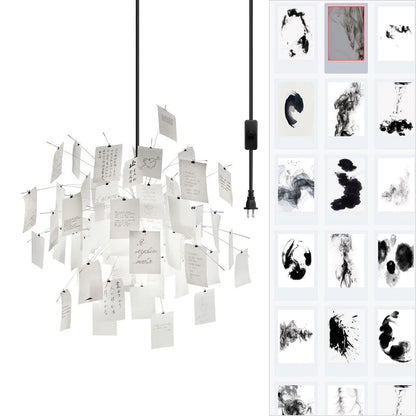 Élise Paper Art Plug-In Hängeleuchte
