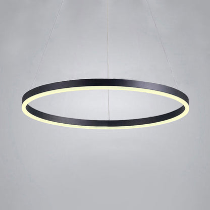 Madeleine Multi-Ring LED Chandelier in Black