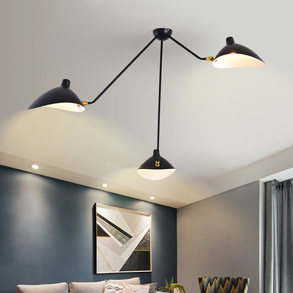 Élise Moderne Metall-Entenschnabel-Hängelampe 2/3/5 Lichter Schwarz