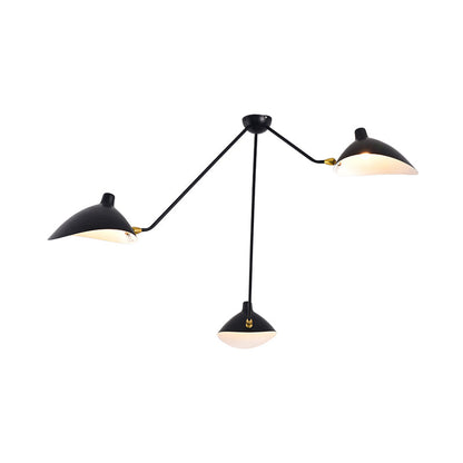 Élise Moderne Metall-Entenschnabel-Hängelampe 2/3/5 Lichter Schwarz