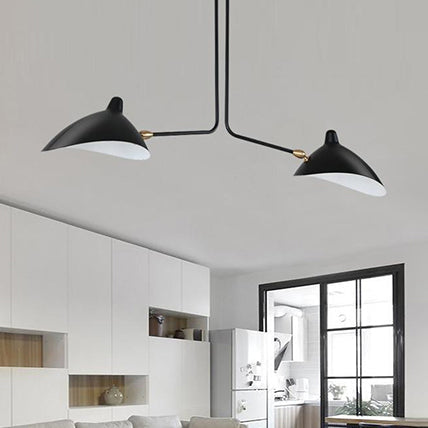 Élise Moderne Metall-Entenschnabel-Hängelampe 2/3/5 Lichter Schwarz