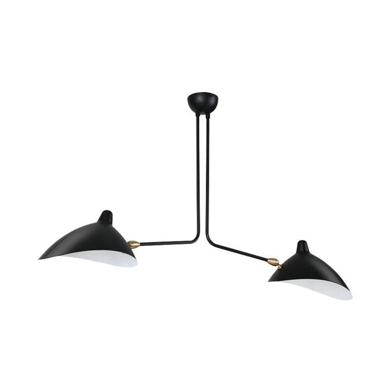 Élise Moderne Metall-Entenschnabel-Hängelampe 2/3/5 Lichter Schwarz
