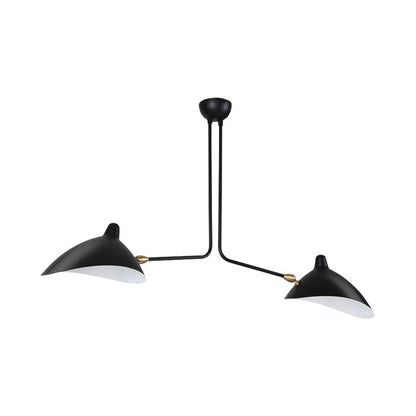 Élise Moderne Metall-Entenschnabel-Hängelampe 2/3/5 Lichter Schwarz