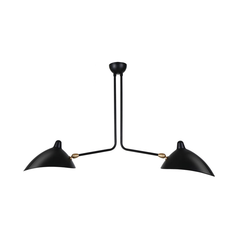 Élise Moderne Metall-Entenschnabel-Hängelampe 2/3/5 Lichter Schwarz